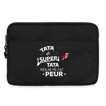 Tata et Super Tata Rêve d'Enfance - Sacoche pour ordinateur portable 13 pouces - noir - Devant