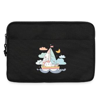 Style de bande dessinée sur la voile - Sacoche pour ordinateur portable 13 pouces - noir - Devant