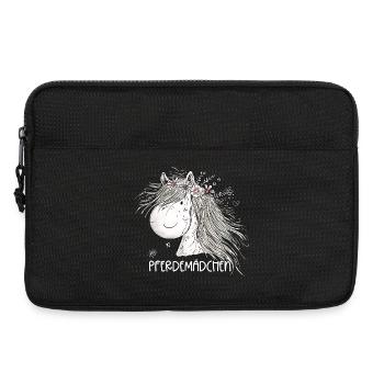 Horse Girl Pferdemädchen Pferde Cartoon - Laptoptasche 13" - Schwarz - Vorne