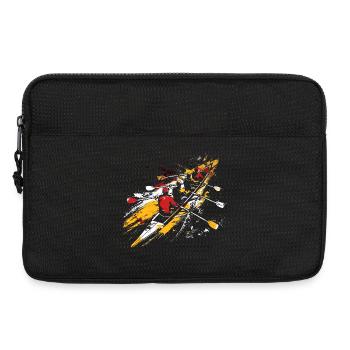 Rowing Team Sketch - Laptop bag 13" - black - Front