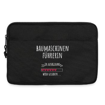 Baumaschinenführerin Ausbildung Beruf Geschenk - Laptoptasche 13" - Schwarz - Vorne