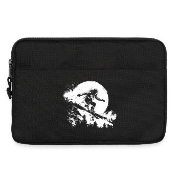 Snowboarder Sketch - Laptop bag 13" - black - Front