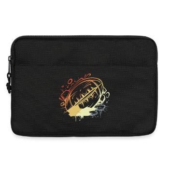 Ballon de rugby look vintage - Sacoche pour ordinateur portable 13 pouces - noir - Devant