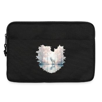 Dream Wolf - Laptop bag 13" - black - Front