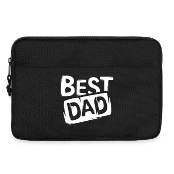 best dad Graffiti - bester Papa der Welt Logo - Laptoptasche 13" - Schwarz - Vorne