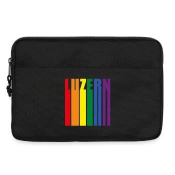 Luzern Schweiz Regenbogen Pride Geschenk - Laptoptasche 13" - Schwarz - Vorne