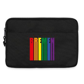 Bremen Regenbogen Pride Geschenk - Laptoptasche 13" - Schwarz - Vorne