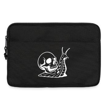 Gothic Skull with Serpent Design - Laptop bag 13" - black - Front