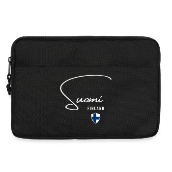 Ich liebe Finnland, minimalistisches, elegantes Design - Laptoptasche 13" - Schwarz - Vorne