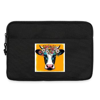 vache - Sacoche pour ordinateur portable 13 pouces - noir - Devant