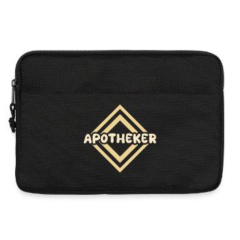 Conception d’enseigne d’apothicaire vintage - Sacoche pour ordinateur portable 13 pouces - noir - Devant
