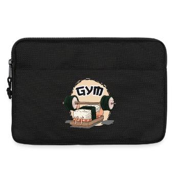 Sushi Humour dans la salle de sport - Sacoche pour ordinateur portable 13 pouces - noir - Devant
