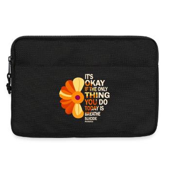 Es ist in Ordnung, wenn das Einzige, was der Atem ist, ist - Laptoptasche 13" - Schwarz - Vorne