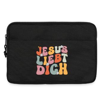 Jesus Liebt Dich Bibel Gott Christus Religious - Laptoptasche 13" - Schwarz - Vorne