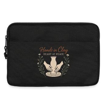 Töpferscheiben-süchtiger Tonkünstler Keramiken - Laptoptasche 13" - Schwarz - Vorne