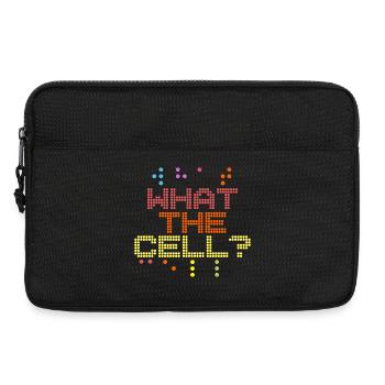 Braille Lehrer Blindenschrift What The Cell - Laptoptasche 13" - Schwarz - Vorne