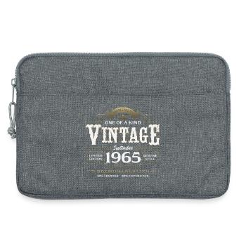 60e anniversaire Millésime Septembre Année 1965 - Sacoche pour ordinateur portable 13 pouces - gris chiné - Devant