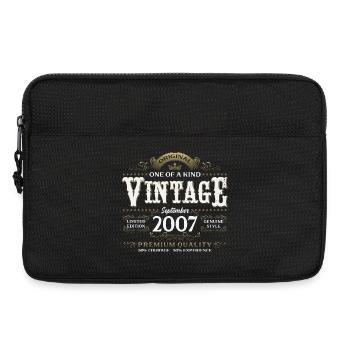 18ème Anniversaire Millésime Septembre Millésime 2007 - Sacoche pour ordinateur portable 13 pouces - noir - Devant