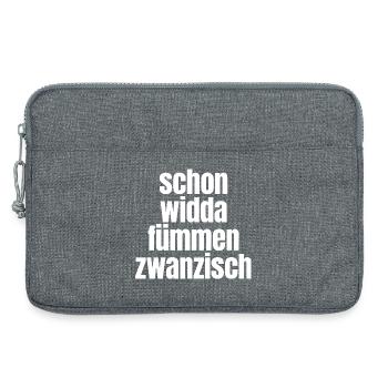 Widda Fümmen Zwanzisch fête déjà ses 50 ans - Sacoche pour ordinateur portable 13 pouces - gris chiné - Devant