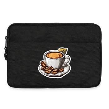 Kaffee - Laptoptasche 13" - Schwarz - Vorne