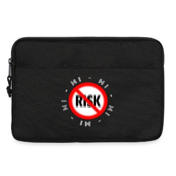 Mode de vie sans risque Motif MI MI MI NO Risk - Sacoche pour ordinateur portable 13 pouces - noir - Devant