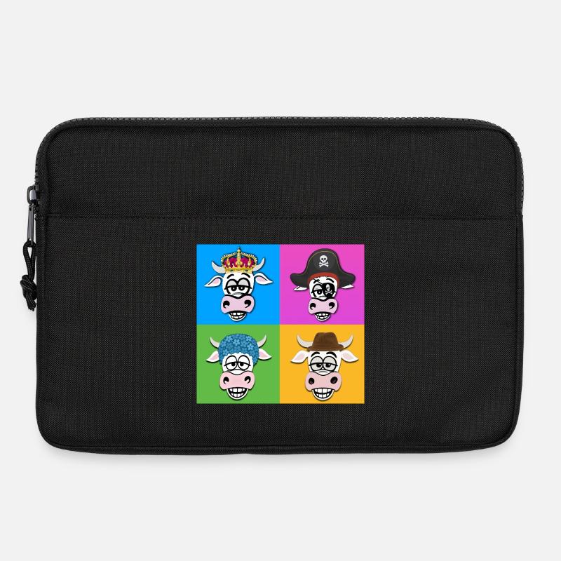 Cow Quartet - Laptop bag 13" - black