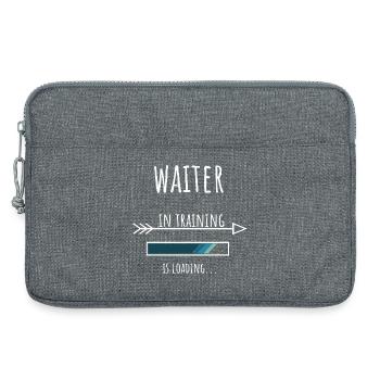 Waiter Gift Profession Training Waiter - Laptop bag 13" - heather grey - Front