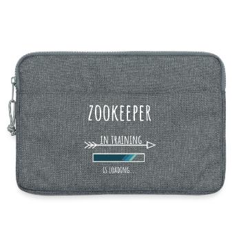 Gardien de zoo Cadeau Profession Formation Gardien de zoo - Sacoche pour ordinateur portable 13 pouces - gris chiné - Devant