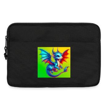 Drache - Laptoptasche 13" - Schwarz - Vorne