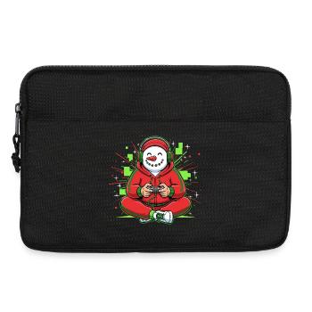 Snowman Gamer Christmas Winter - Laptoptasche 13" - Schwarz - Vorne