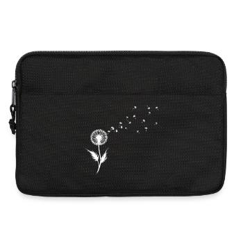 Dandelion Seed Silhouette - Laptop bag 13" - black - Front