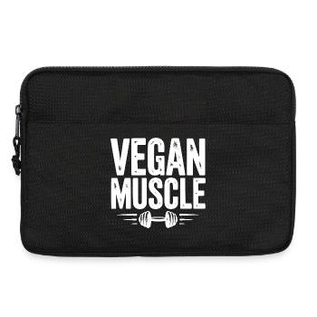Vegan Muscle - Laptop bag 13" - black - Front