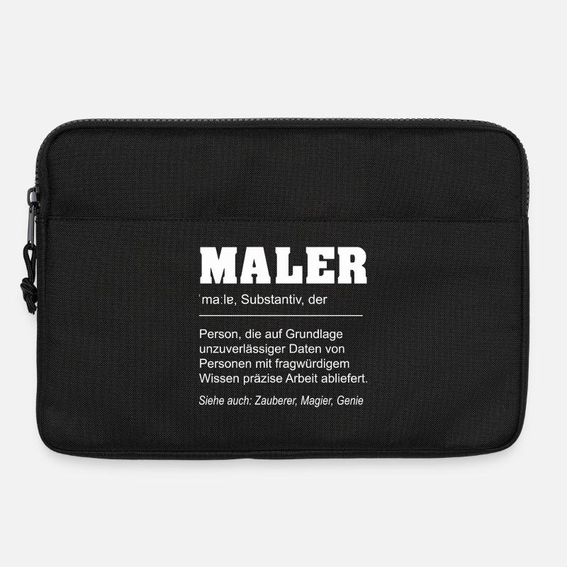 Lustige Definition Maler Beruf - Laptoptasche 13" - Schwarz