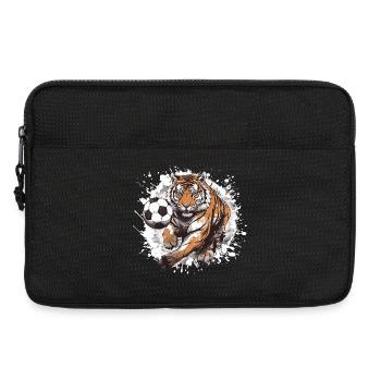 Tiger Fussball Team - Laptoptasche 13" - Schwarz - Vorne