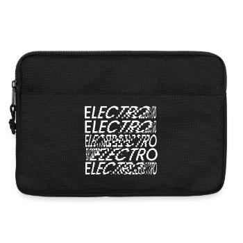 Glitch Elektro-Typografie - Laptoptasche 13" - Schwarz - Vorne