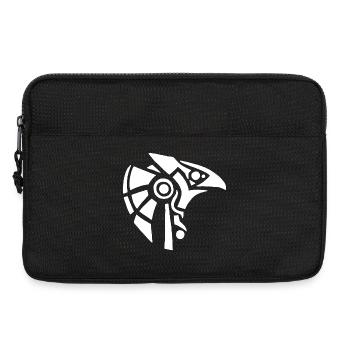 Ägyptischer Gott Horus (weiß) - Laptoptasche 13" - Schwarz - Vorne