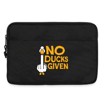 Gans No Ducks Given Mittelfinger Freche Ente Cool - Laptoptasche 13" - Schwarz - Vorne
