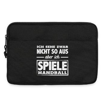 Handball Joueurs Handball Handball Cadeaux - Sacoche pour ordinateur portable 13 pouces - noir - Devant