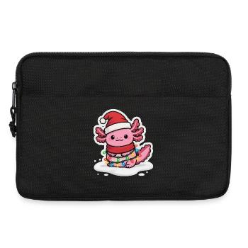 Noël Axolotl drôle - Sacoche pour ordinateur portable 13 pouces - noir - Devant