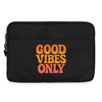 GOOD-VIBES ONLY - Laptoptasche 13" - Schwarz - Vorne