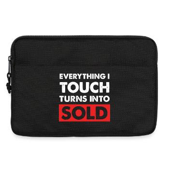 Everything I touch sells - Laptop bag 13" - black - Front