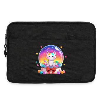 Regenbogen Katzen Snowglobe - Laptoptasche 13" - Schwarz - Vorne