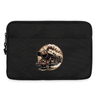 Vintage Dampflok Power - Laptoptasche 13" - Schwarz - Vorne