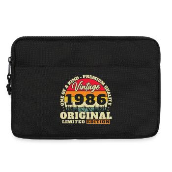 1986 Vintage Retro Birthday Gift - Laptop bag 13" - black - Front