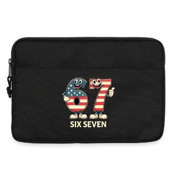 US Flag 67 Memes Six Seven - Laptoptasche 13" - Schwarz - Vorne