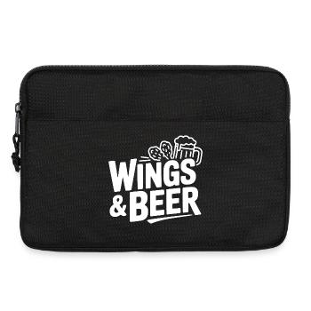 Wings and Beer - Laptoptasche 13" - Schwarz - Vorne