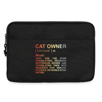 Cat Owner Meaning - Laptop bag 13" - black - Front