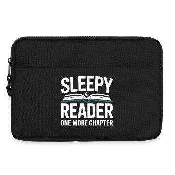Sleepy Reader One More Chapter Lesen - Laptoptasche 13" - Schwarz - Vorne