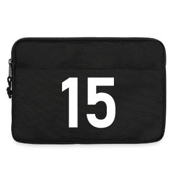 15. 15 ANS. 15e ANNIVERSAIRE. ANNIVERSAIRE 15 ANS. - Sacoche pour ordinateur portable 13 pouces - noir - Devant
