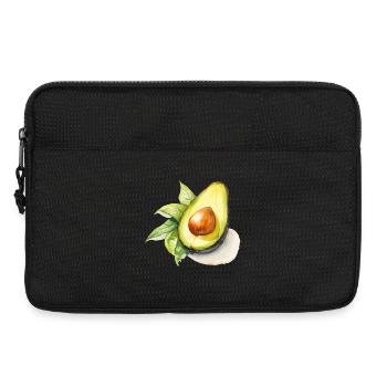 Wasserfarbene Avocado Illustration - Laptoptasche 13" - Schwarz - Vorne